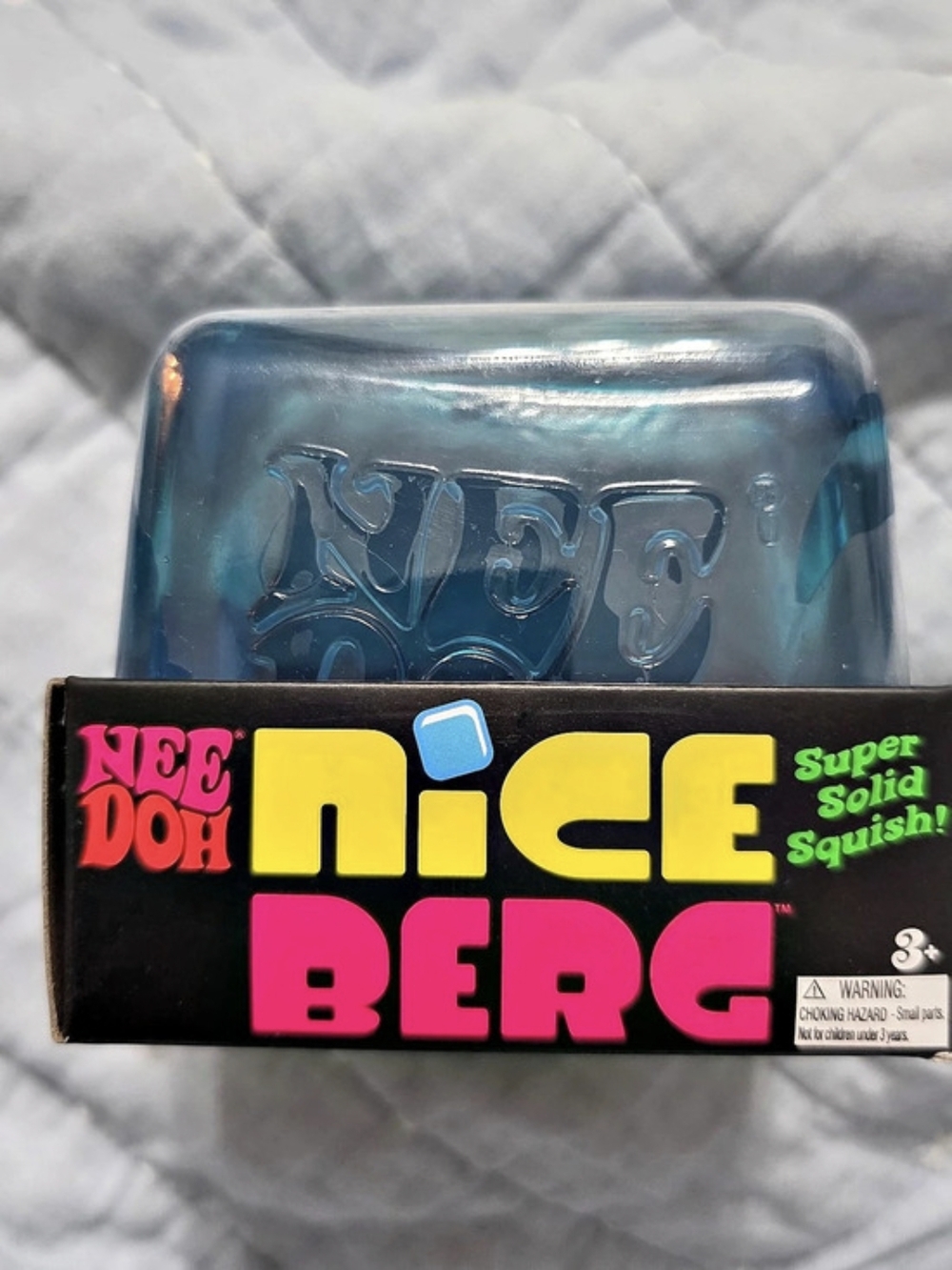 Nee Doh NeeDoh Nice Cube Blue Sensory Fidget Cube NWT